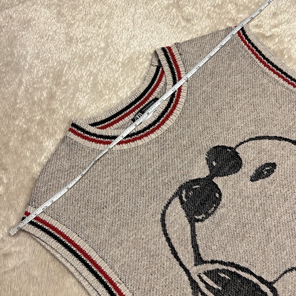 ZARA X PEANUTS Limited Edition Snoopy Sweater Vest - Picture 6 of 9